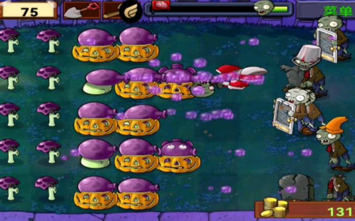 植物大战僵尸坚不可摧黑夜怎么过1