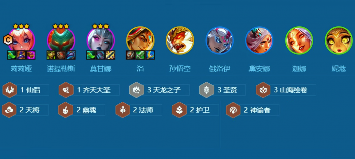 金铲铲之战圣贤莉莉娅阵容怎么玩1