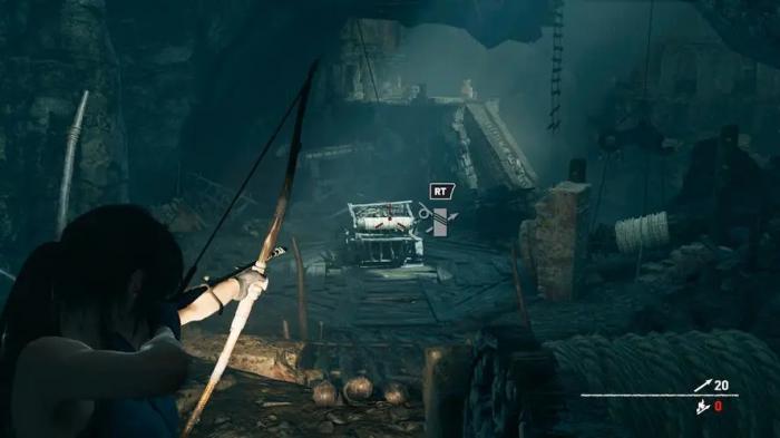 古墓丽影怎么移动另一台推车2