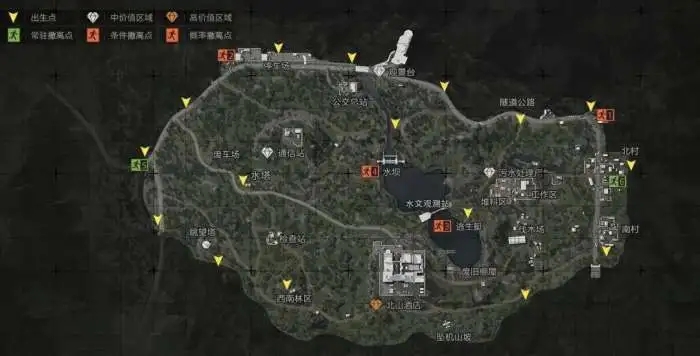 暗区突围山谷村庄在哪3