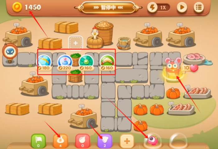 保卫萝卜3集市篇第37关怎么过1