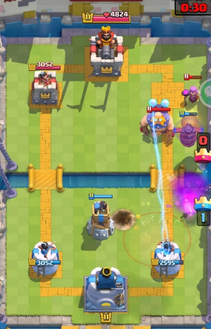 皇室战争雷电巨人怎么解1