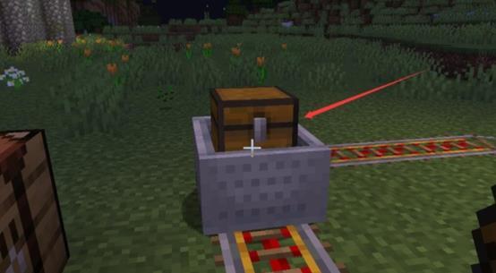 我的世界矿车怎么装东西4