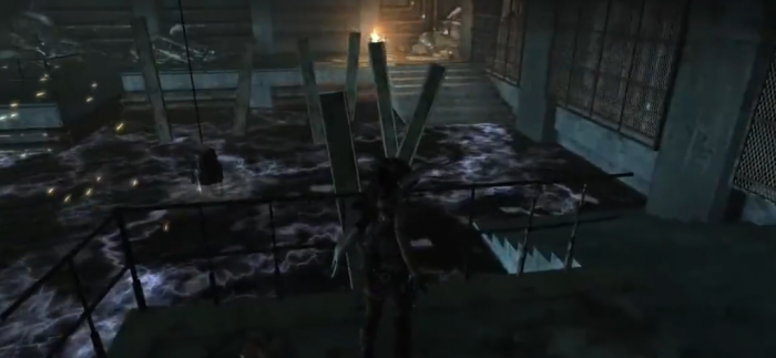 古墓丽影怎么把电线从水里移出来3