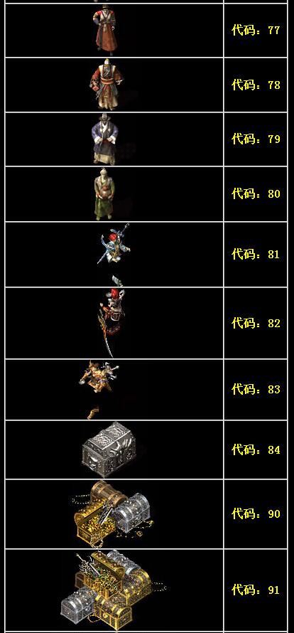 传奇NPC外观形象代码大全9