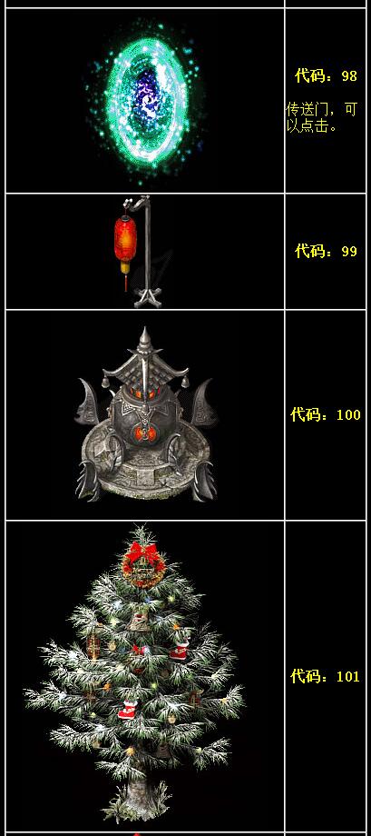 传奇NPC外观形象代码大全11