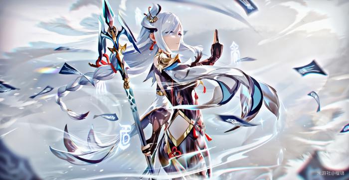 原神申鹤用西风长枪还是渔获1