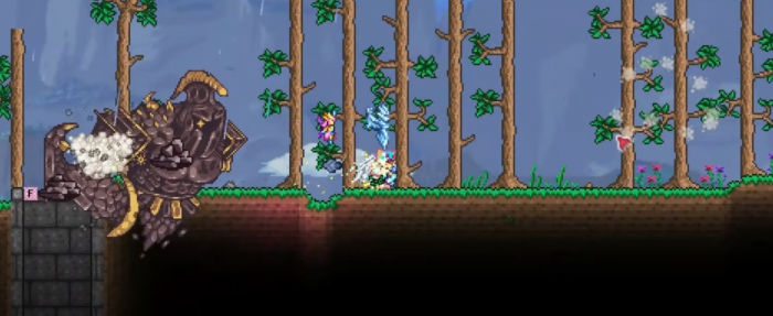 泰拉瑞亚灾厄大地元素怎么打1