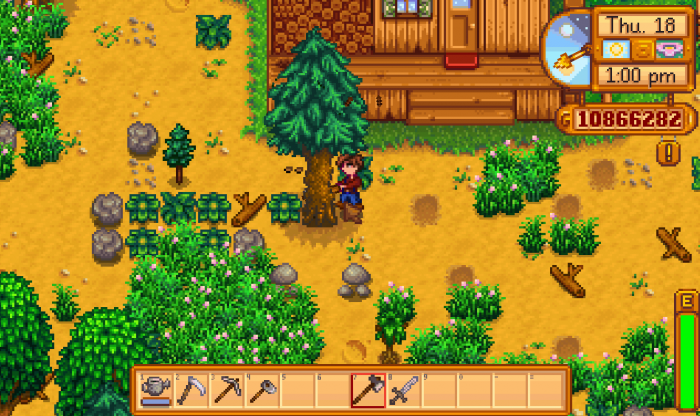 星露谷物语快速砍树_星露谷物语砍树要留下树桩吗