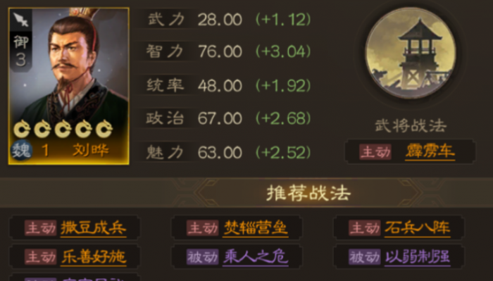 三国志战略版中刘晔有什么用3