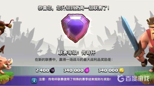 部落冲突传奇杯联赛不报名有横幅吗?1