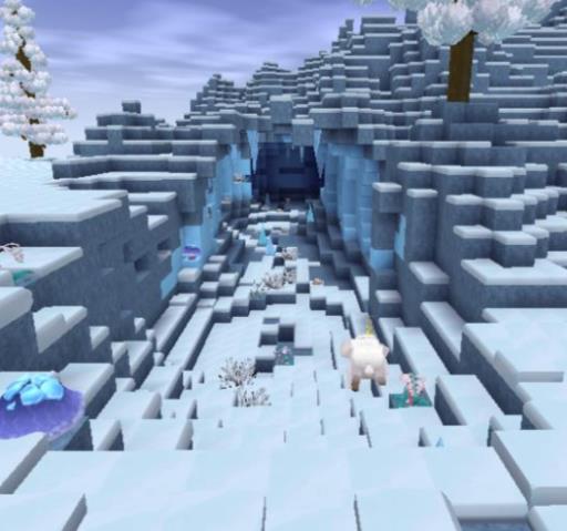 迷你世界雪山洞窟在哪?1