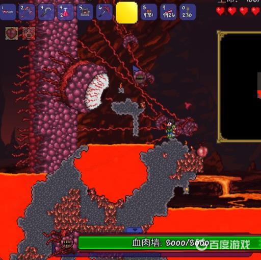 泰拉瑞亚怎么把向导巫毒娃娃扔进岩浆里?4