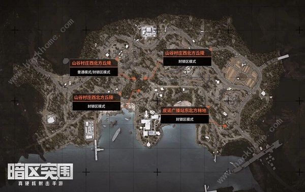 暗区突围空投罐分布图2