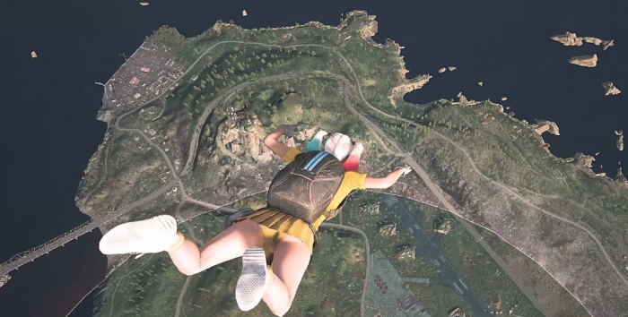 绝地求生如何直线降落1