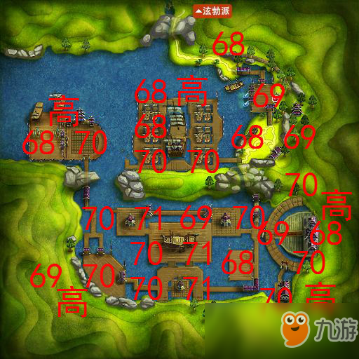 《热血江湖》怪物分布和高手怪分布图