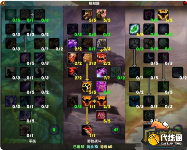 魔兽世界野德天赋_魔兽tbcpvp野德天赋